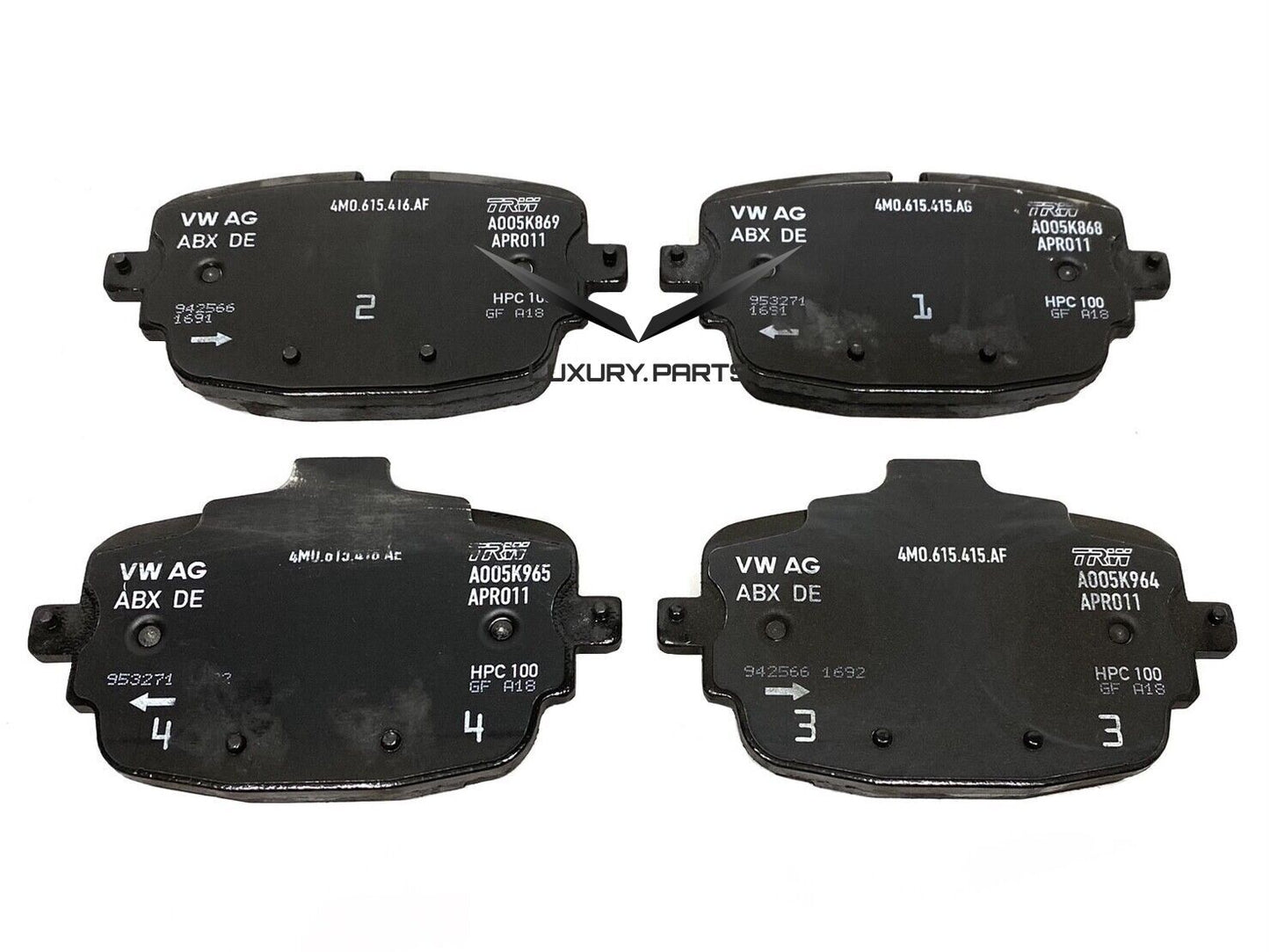 Lamborghini Urus Brake Disc Pads Set 4M0698451AA, 4M0698151AR