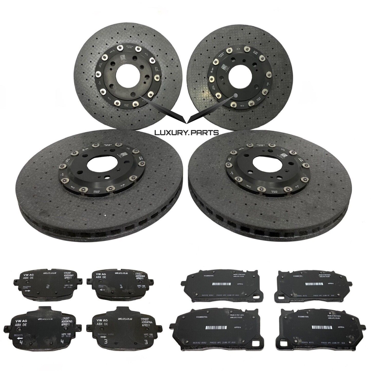 Lamborghini Urus Brake Disc Pads Set 4M0698451AA, 4M0698151AR