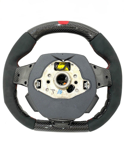 Lamborghini Huracan , Steering Wheel Suede Carbon Red