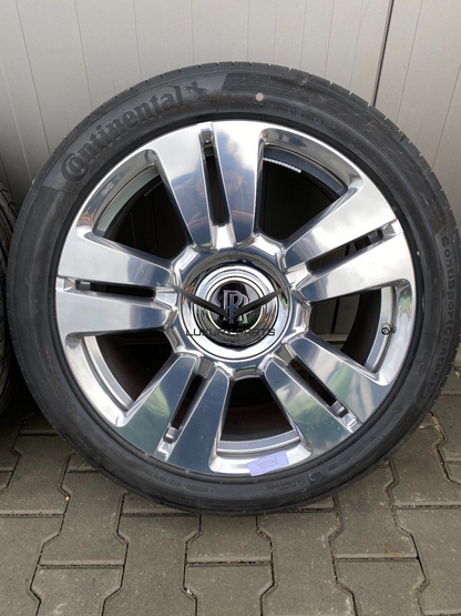 Rolls Royce Cullinan Fully Polished Wheels Set 22 Inch