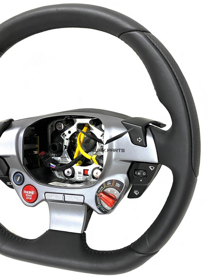 Ferrari F8 Leather Steering Wheel Black