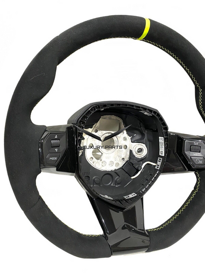 Lamborghini Aventador SVJ Steering Wheel Suede Yellow